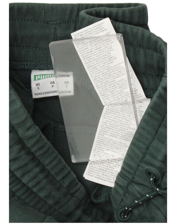 Pantaloni da tuta da uomo Puma Joggers piccoli in cotone verde