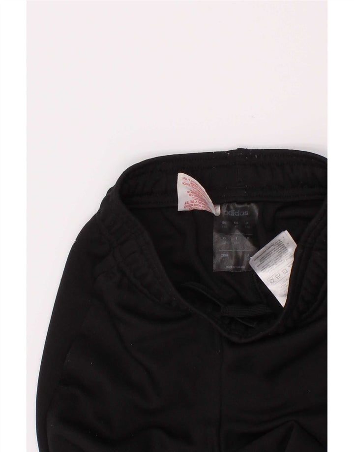 Pantaloni della tuta Adidas Climalite da ragazzo 3-4 anni in poliestere nero