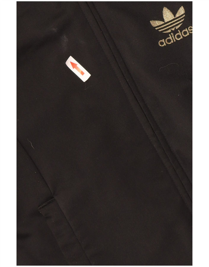 Giacca da tuta grafica corta Adidas da donna EU 38 media nera