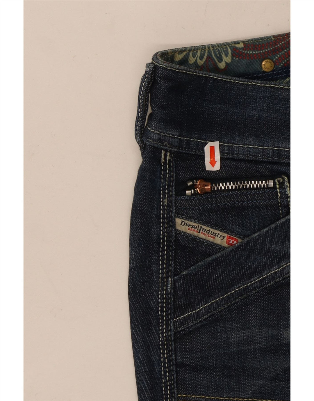 Jeans bootcut Reckfly da donna DIESEL W26 L32 cotone blu navy