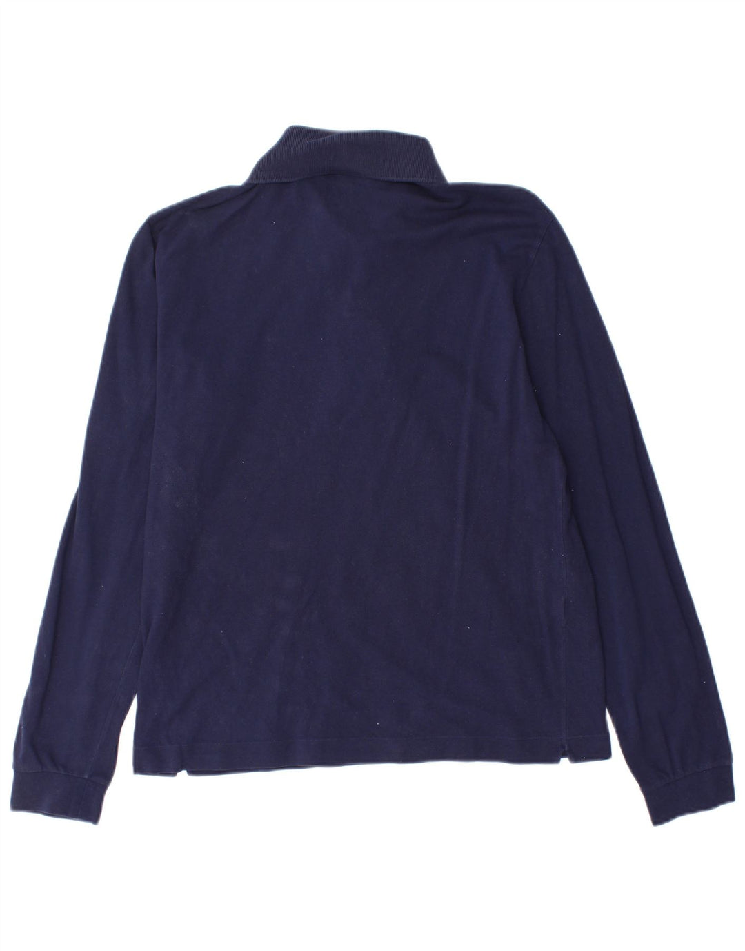 Polo da uomo a maniche lunghe Lacoste taglia 4 cotone medio blu navy