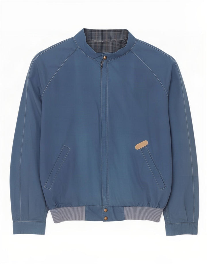 Giacca reversibile da uomo vintage UK 40 grande blu navy
