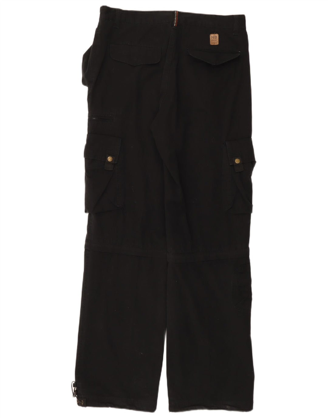 Pantaloni cargo dritti da uomo vintage W33 L33 neri