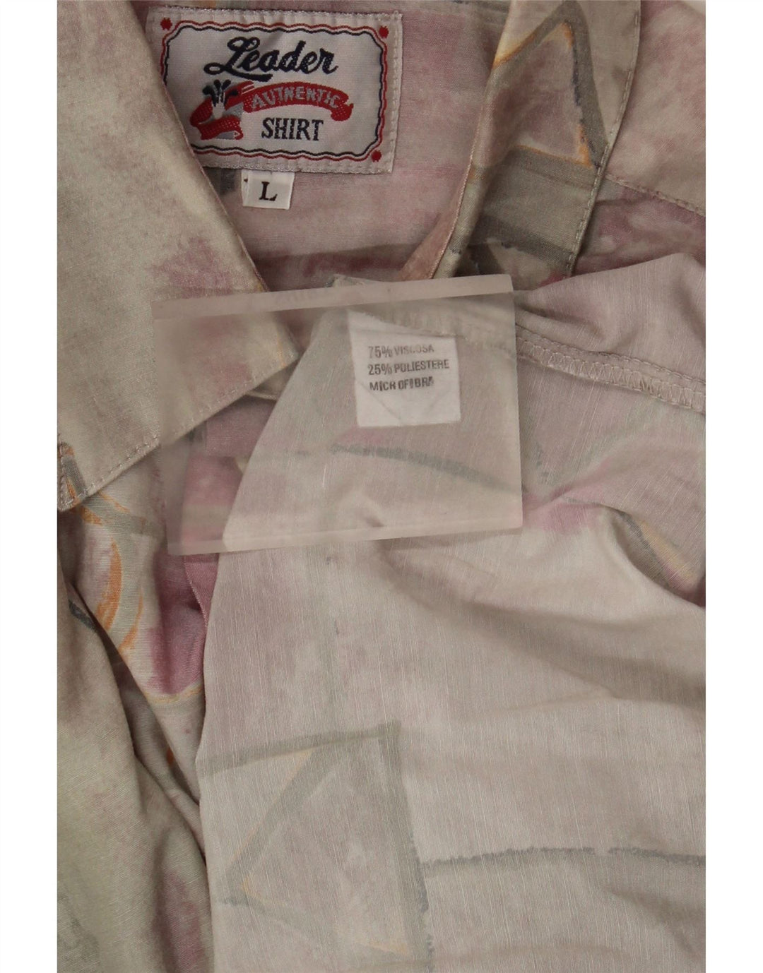 Camicia Uomo Leader Large Patchwork Multicolor In Viscosa