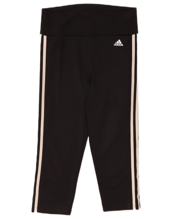 Leggings Adidas Aeroready Capri da donna UK 12/14 poliestere nero medio