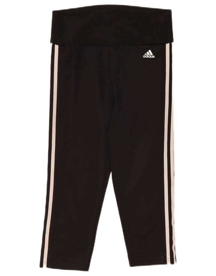 Leggings Adidas Aeroready Capri da donna UK 12/14 poliestere nero medio