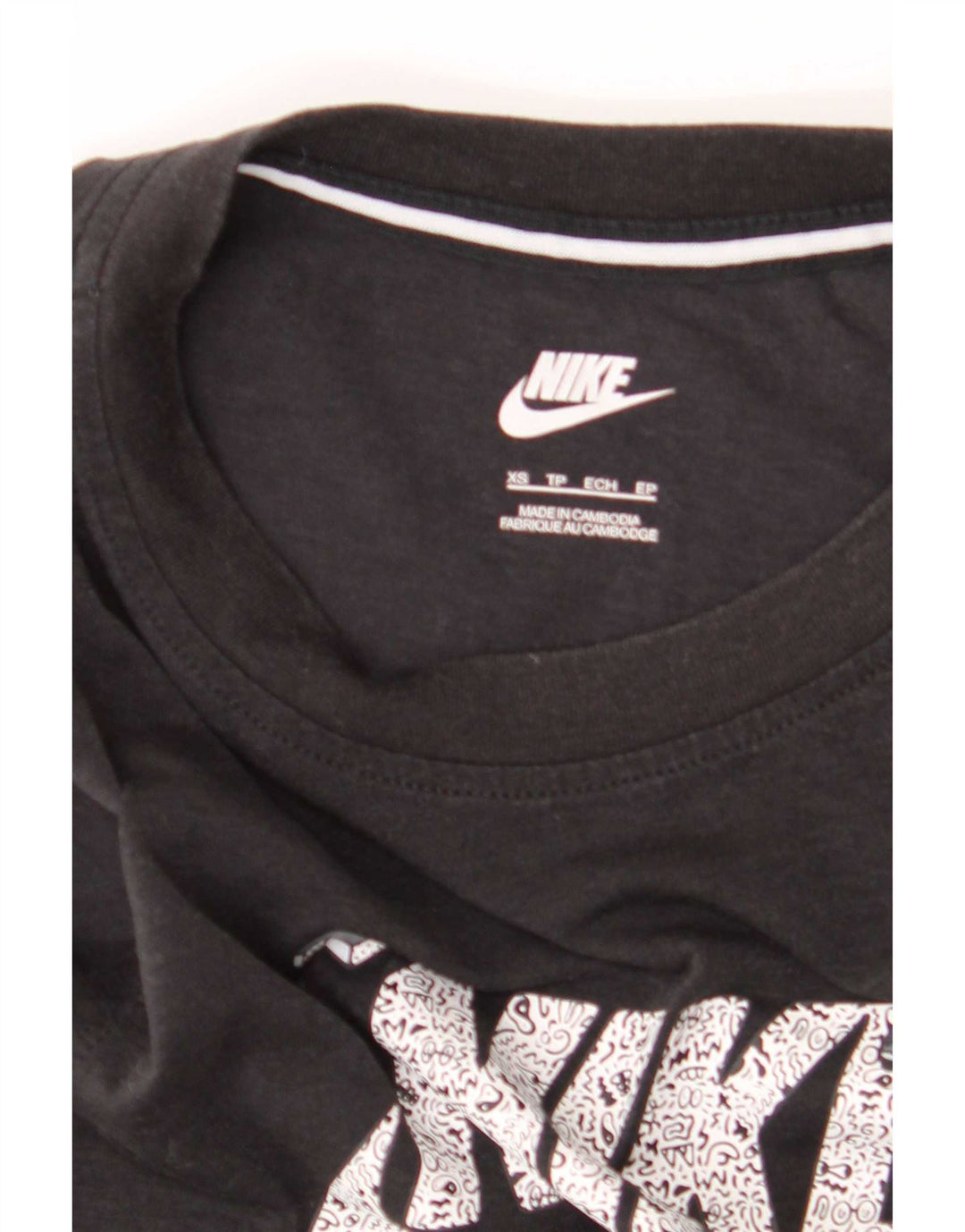 Canotta grafica Nike da uomo XS nera