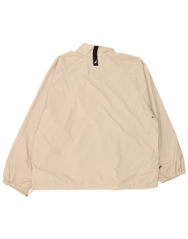 Giacca da ginnastica da uomo Nautica, pullover, grande, in poliestere beige