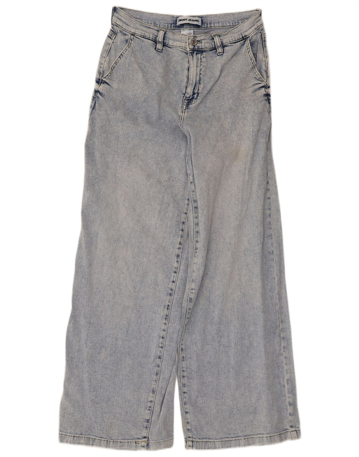 Jeans Dkny da donna a gamba larga W29 L28 cotone blu