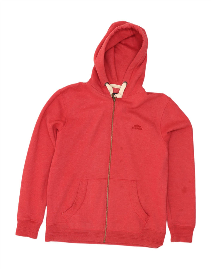Maglione con cappuccio e zip da uomo Weird Fish in cotone rosso medio