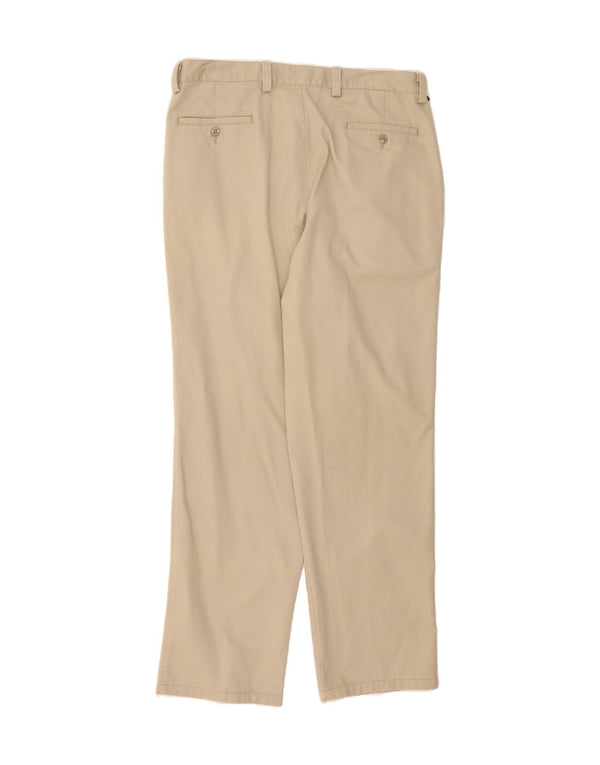 DOCKERS Mens Relaxed Fit Pegged Chino Trousers W36 L34 Beige Cotton
