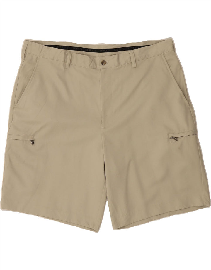 IZOD Mens Cargo Shorts W40 XL Beige Vintage Izod and Second-Hand Izod from Messina Hembry 