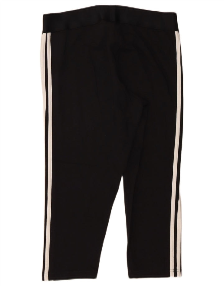 Leggings Capri da donna Adidas UK 16 grande cotone nero