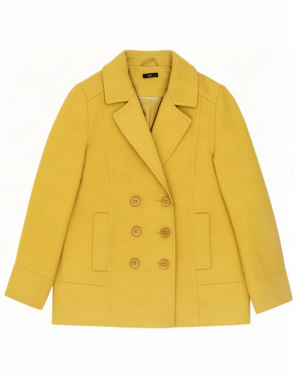 M&Co Giacca blazer doppiopetto da donna UK 12 Poliestere giallo medio
