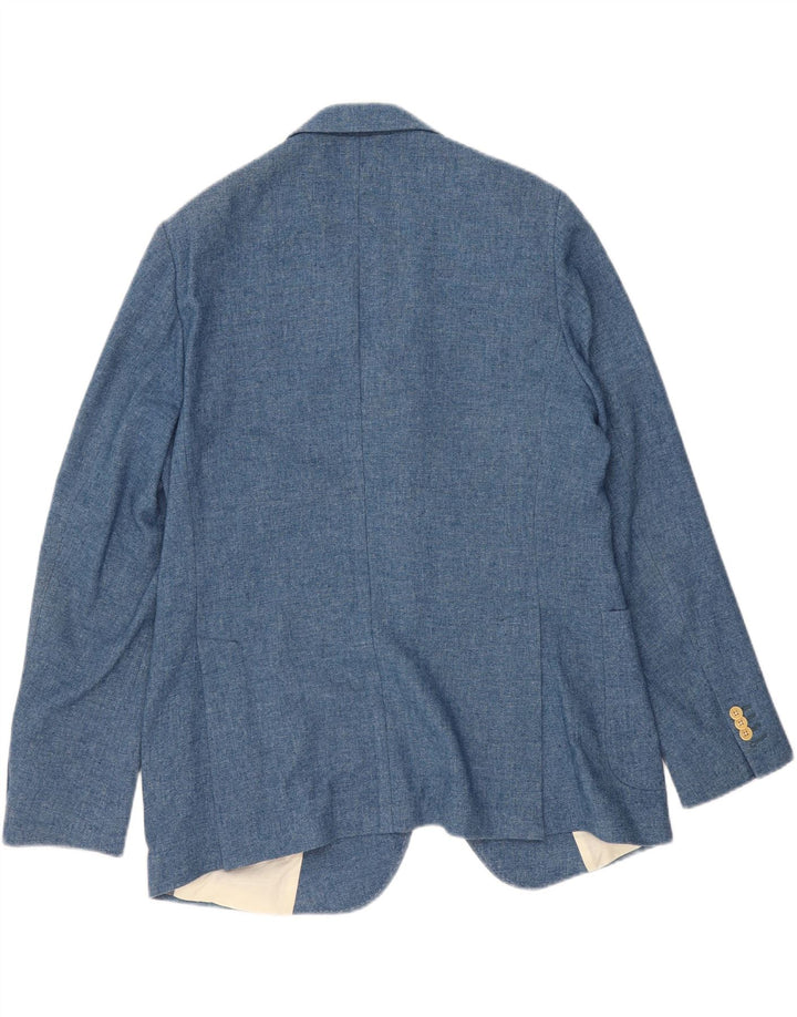 Giacca blazer da uomo a 3 bottoni Gant IT 56 XL blu poliestere