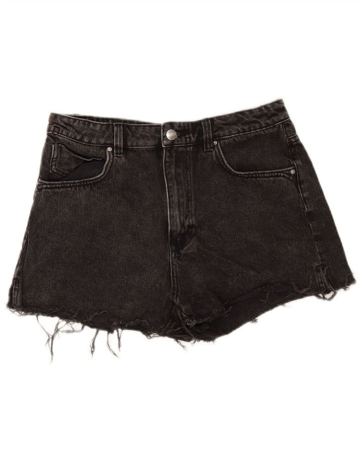 Pantaloncini di jeans da donna Zara EU 40 medi W30 cotone nero