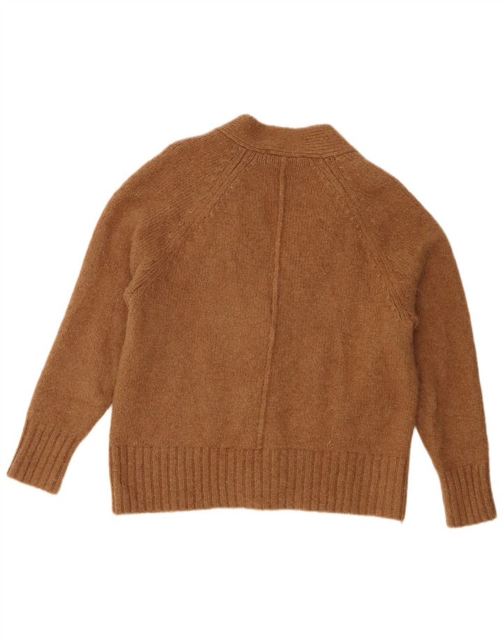 Maglione cardigan oversize da donna Zara UK 10 piccolo marrone