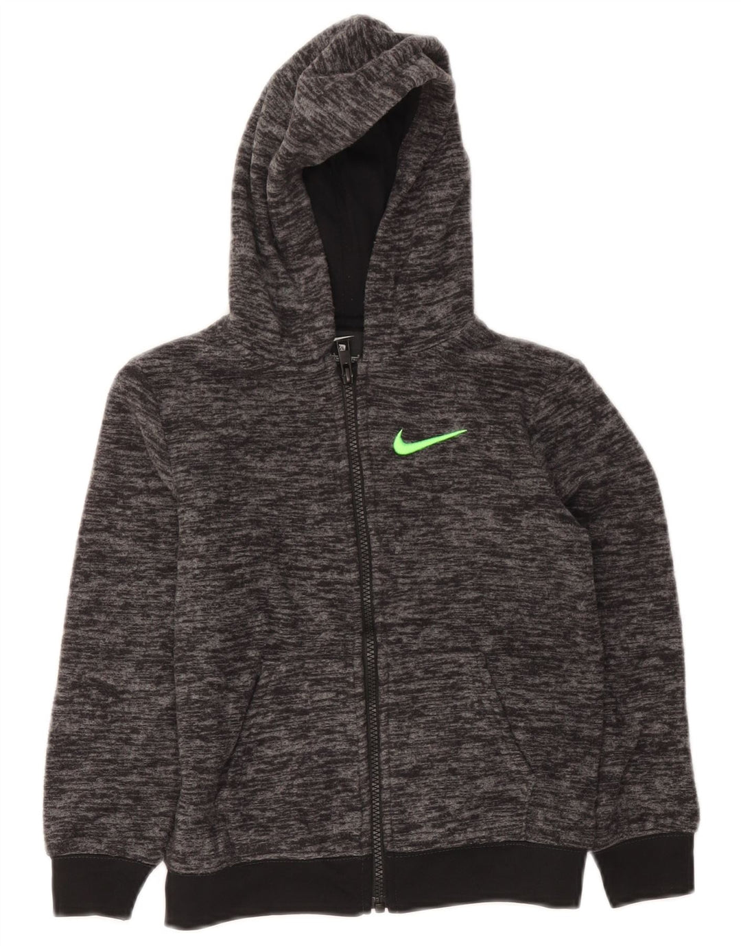 Felpa con cappuccio e zip Nike per ragazzi, 6-7 anni, grande, grigio screziato