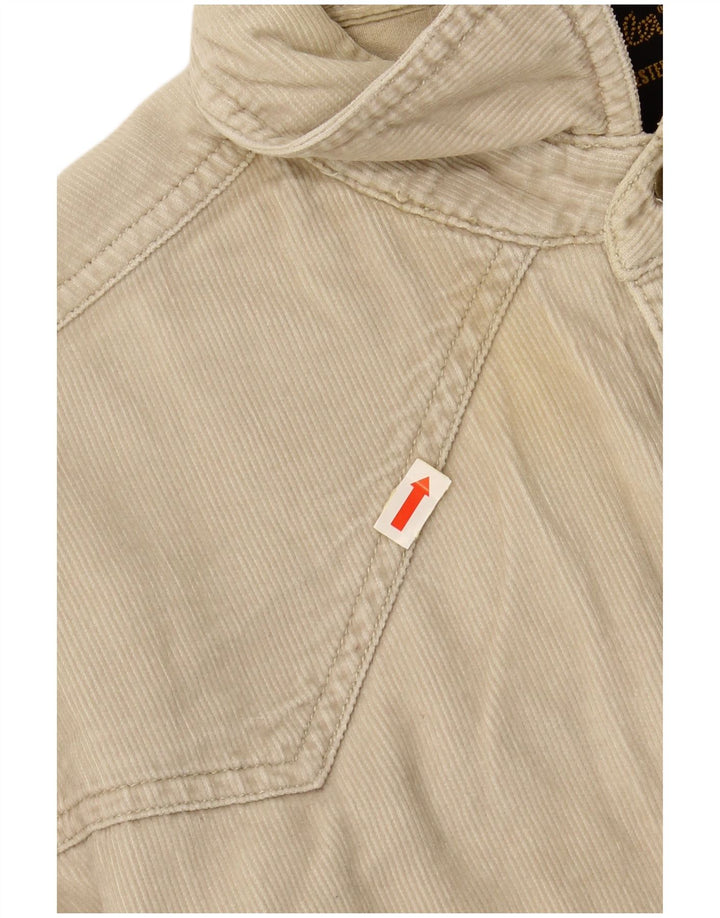 Camicia da uomo in velluto a coste western WRANGLER XL in cotone beige