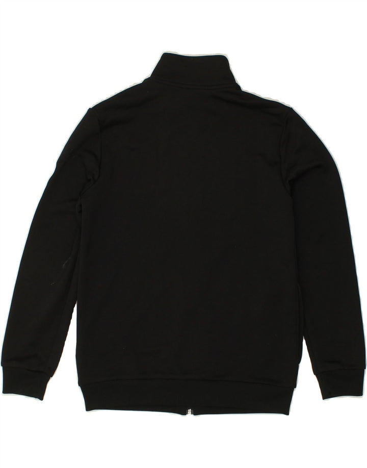 ADIDAS Boys Graphic Tracksuit Top Jacket 11-12 Years Black Polyester Vintage Adidas and Second-Hand Adidas from Messina Hembry 