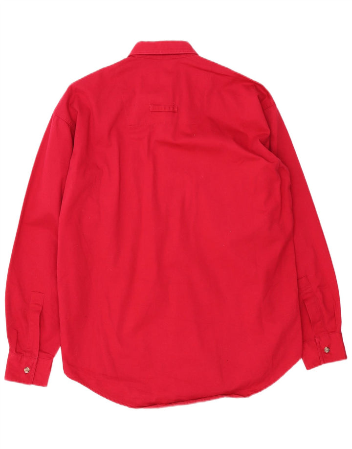 Camicia da uomo Dockers piccola in cotone rosso