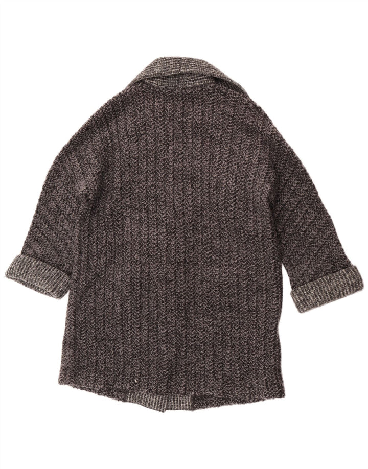 Soprabito oversize da donna Paul Costelloe UK 16 Large grigio in lana color block
