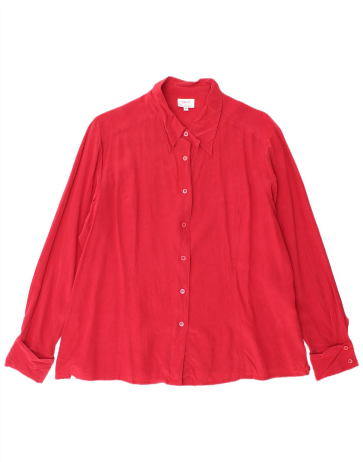 Cherie Camicia Camicetta Donna IT 50 XL Rossa Seta