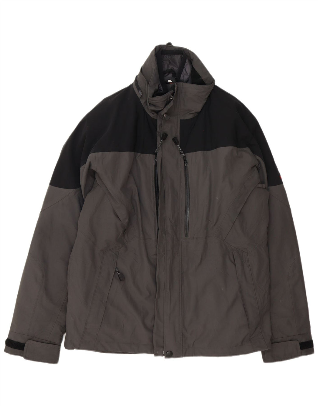 Giacca a vento con cappuccio da uomo MC Kinley UK 38 Blocco colore grigio medio