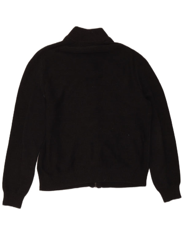 Maglione cardigan con zip intera da uomo Guess UK 40 cotone nero medio