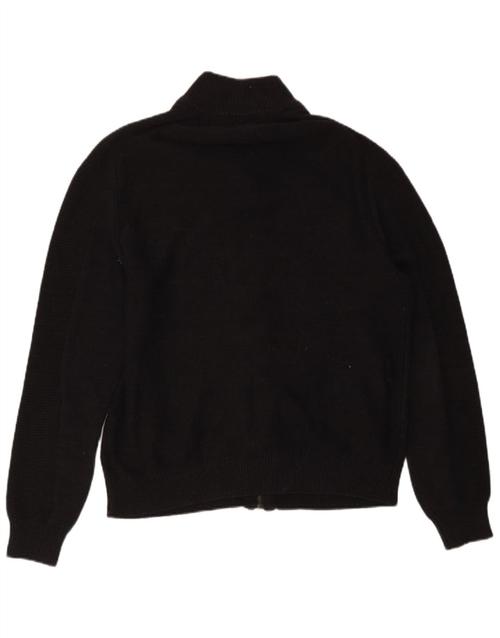 Maglione cardigan con zip intera da uomo Guess UK 40 cotone nero medio