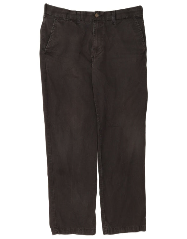Pantaloni chino regolari da uomo Marks & Spencer W34 L29 cotone nero