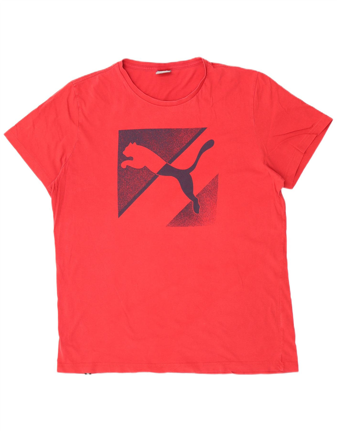 T-shirt grafica regolare da uomo Puma XL rossa in cotone