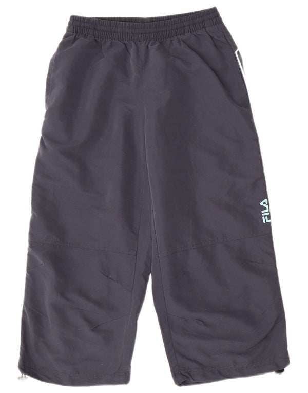 FILA Pantaloni da tuta Capri con grafica da uomo piccoli in poliestere blu navy