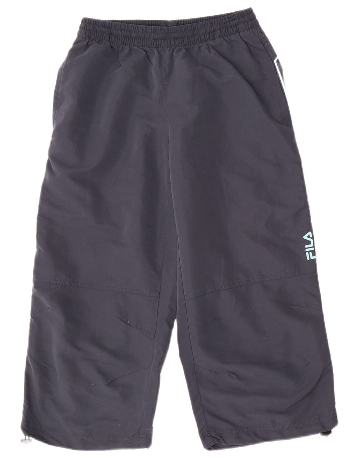 FILA Pantaloni da tuta Capri con grafica da uomo piccoli in poliestere blu navy