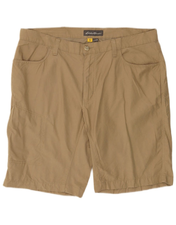 Pantaloncini cargo da uomo EDDIE BAUER W36 grandi in cotone beige