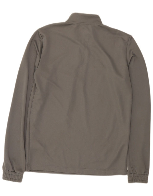 Adidas Uomo Aeroready Zip Collo Pullover Tuta Top Piccolo Poliestere Grigio