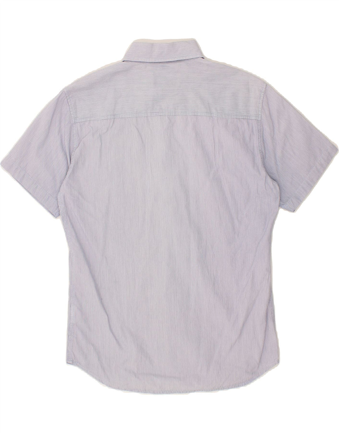 CONVERSE Mens Short Sleeve Shirt Large Blue Pinstripe Cotton Vintage Converse and Second-Hand Converse from Messina Hembry 