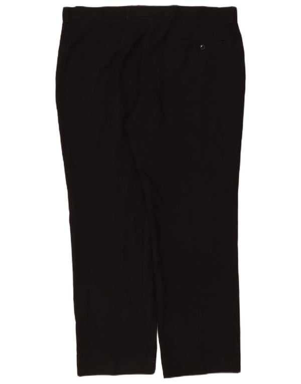 Pantaloni da abito su misura da uomo Marks & Spencer W38 L29 poliestere nero