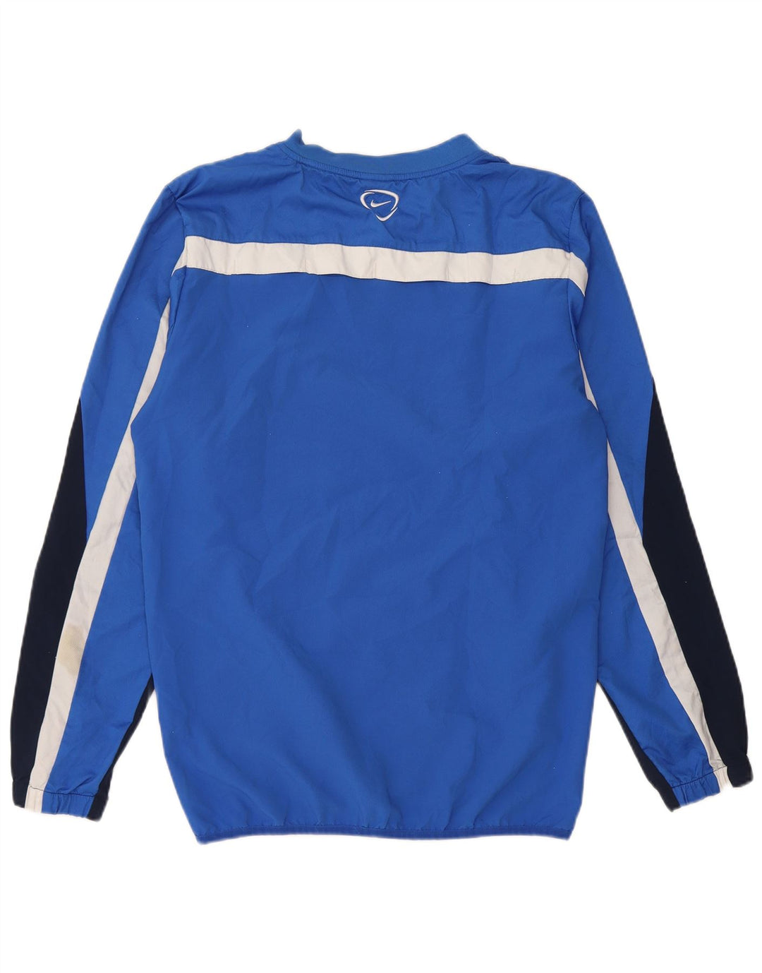 NIKE Top da tuta pullover Dri Fit da uomo blu medio color block