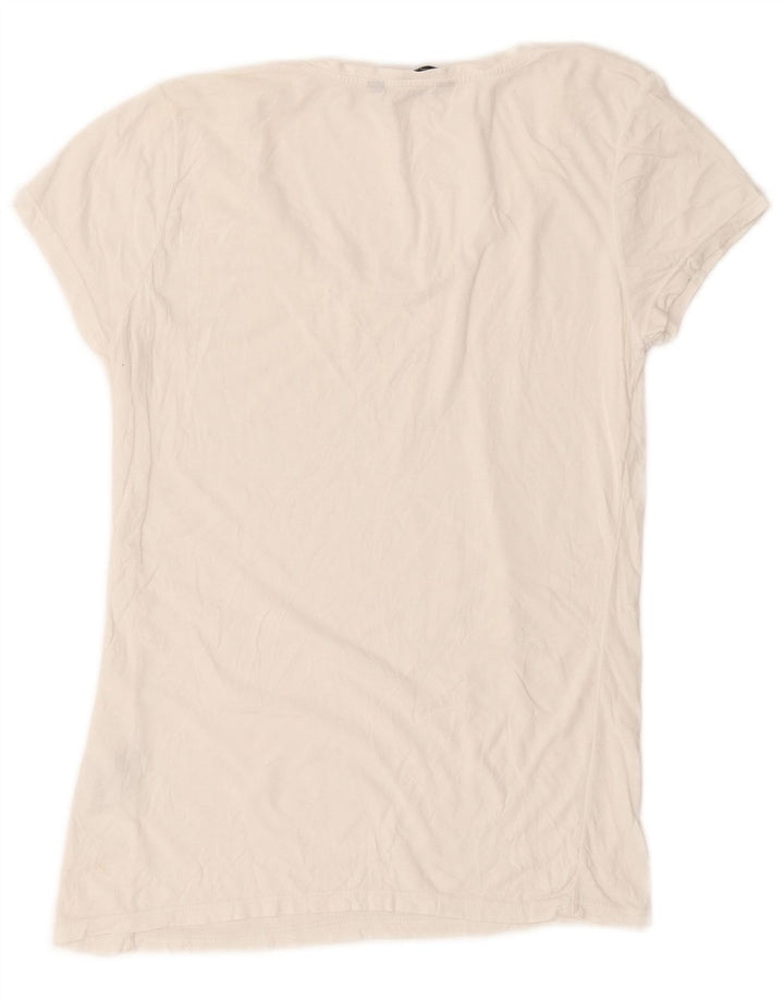 T-shirt da donna French Connection Top UK 10 piccola in cotone bianco