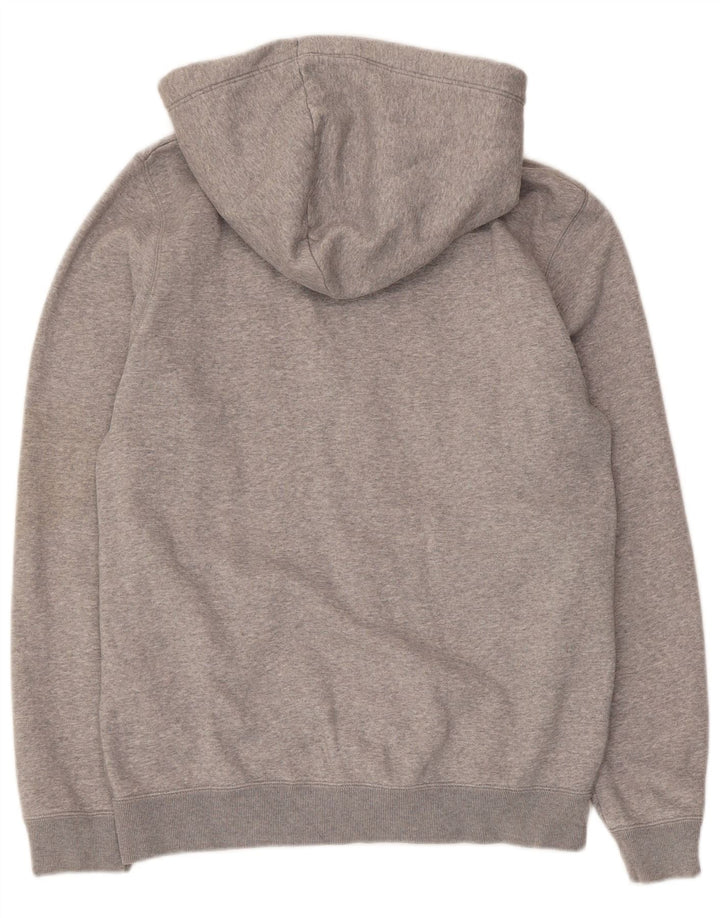 Maglione con cappuccio e zip da uomo Jack Wills in cotone screziato grigio medio