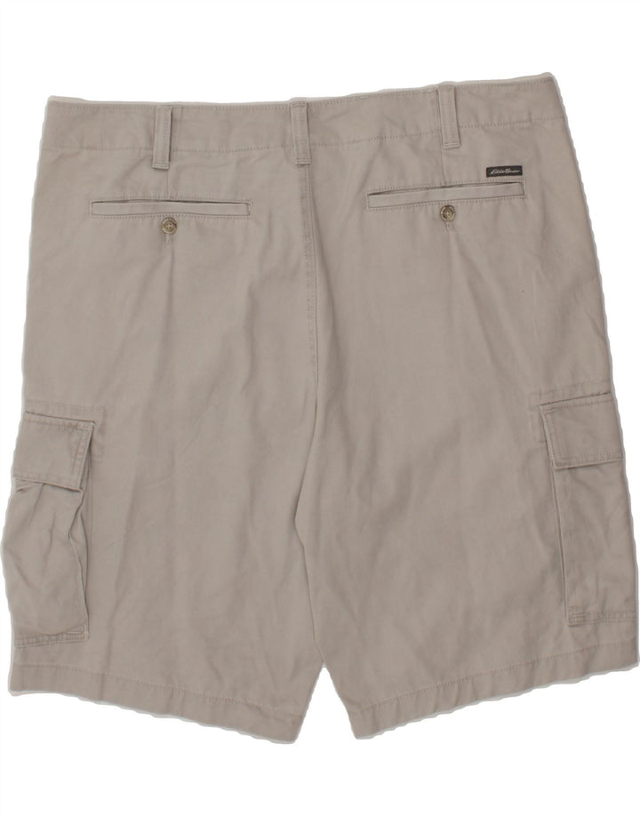 EDDIE BAUER Mens Cargo Shorts W40 XL Grey Cotton Vintage Eddie Bauer and Second-Hand Eddie Bauer from Messina Hembry 