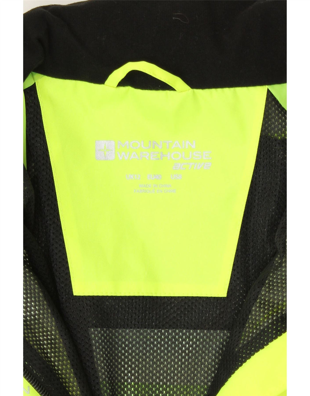 Giacca antipioggia da donna Mountain Warehouse UK 12 Medium Yellow Colourblock