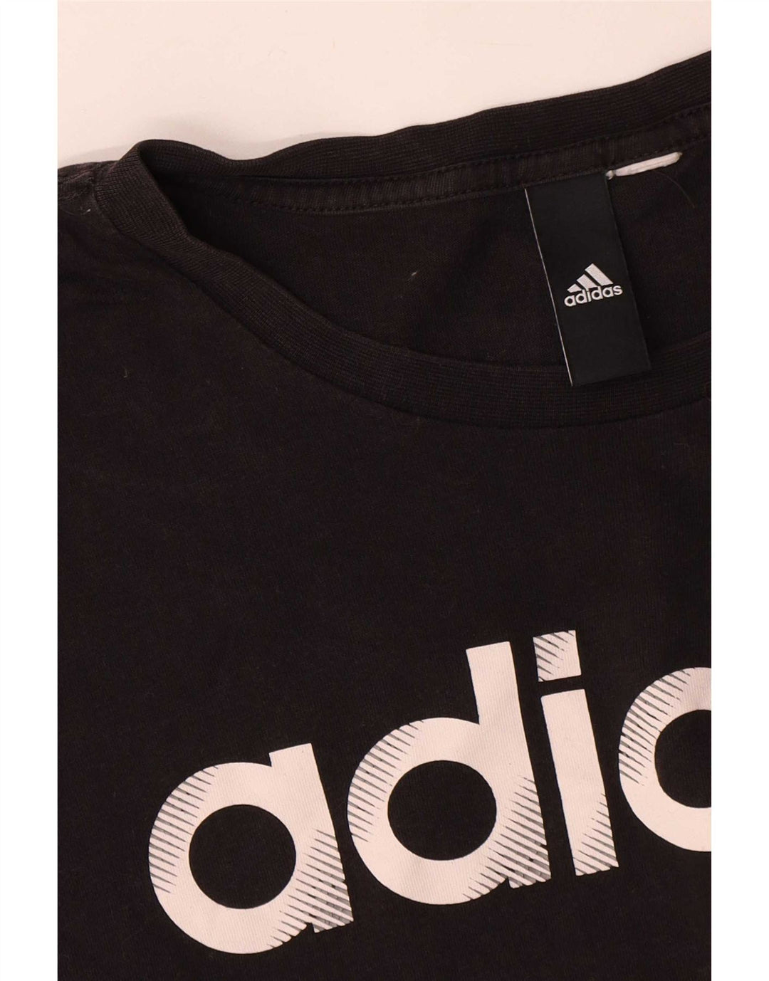 T-shirt grafica da uomo Adidas Top media nera