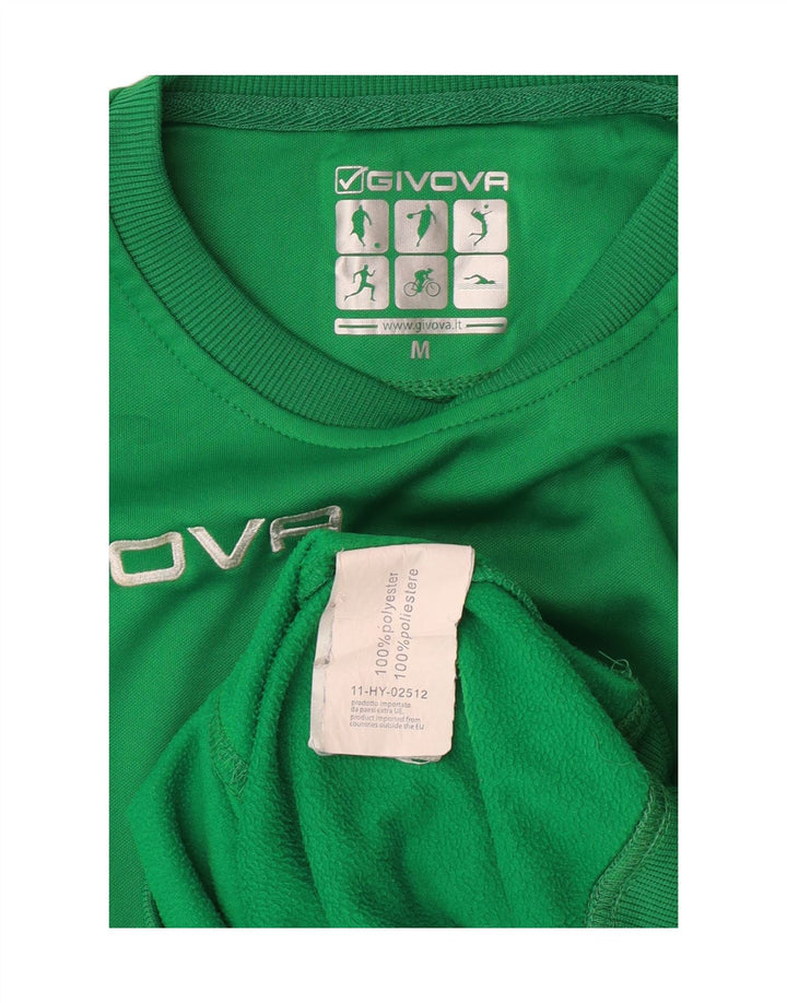 GIVOVA Felpa con grafica da uomo Maglione verde medio in poliestere
