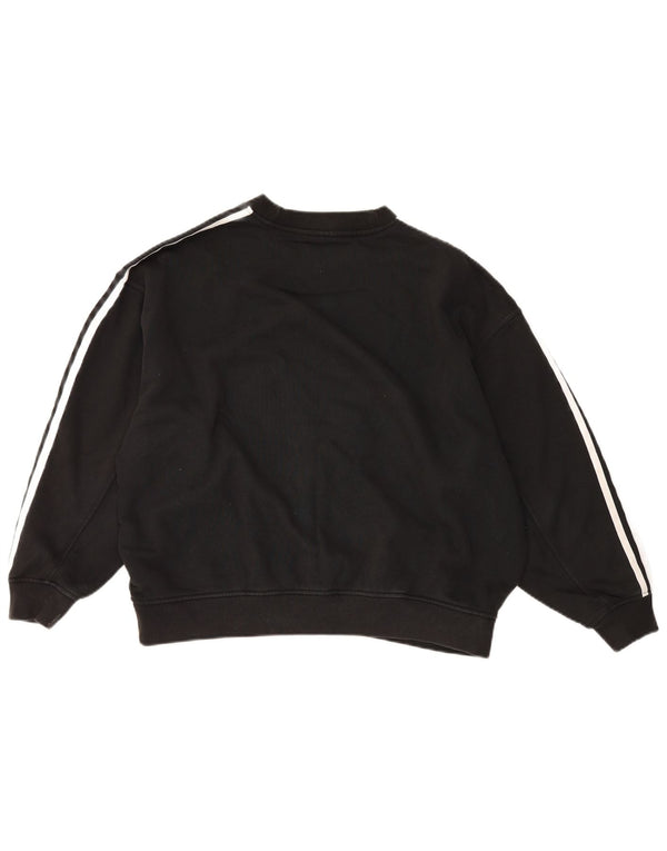 Felpa oversize da donna Adidas UK 6 XS cotone nero