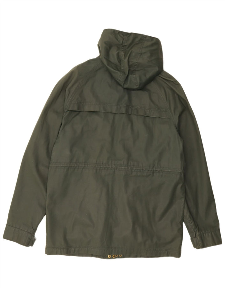 Giacca utilitaria con cappuccio da uomo Jack Wills UK 38 Poliestere verde medio