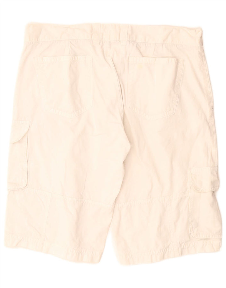 Pantaloncini cargo da uomo Benetton IT 50 Large W34 Cotone bianco