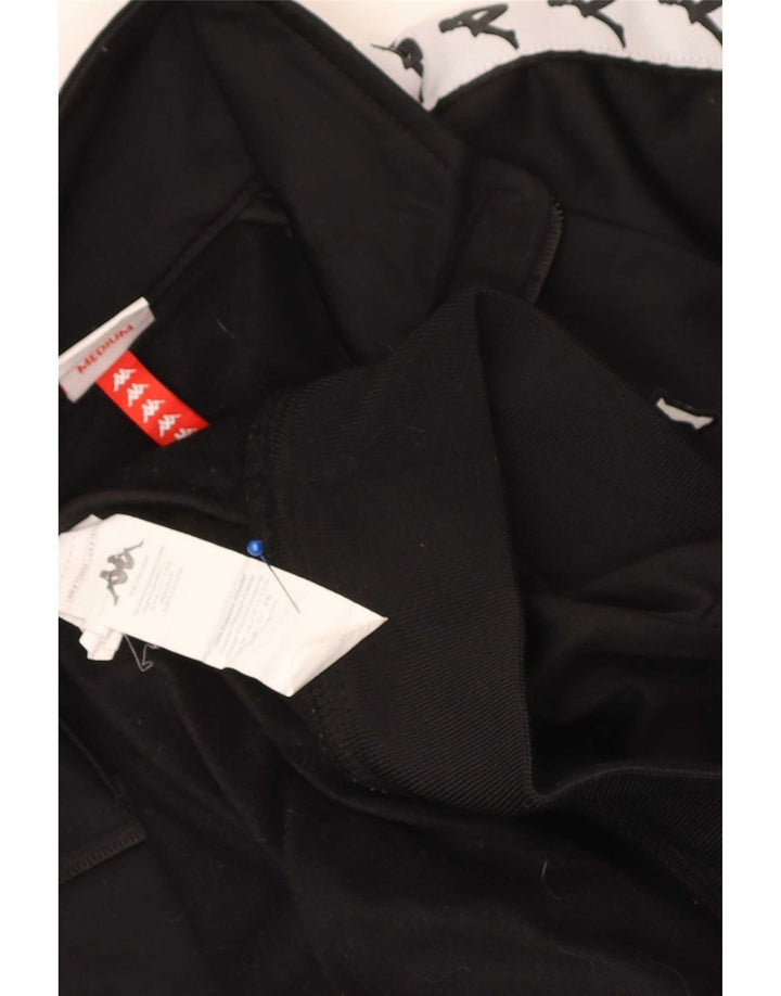 Giacca da tuta grafica da uomo Kappa, poliestere color block medio nero