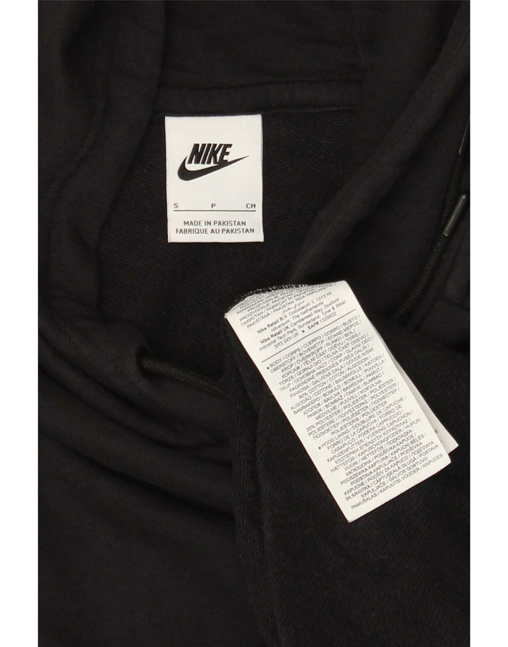 Felpa con cappuccio da uomo Nike Small in cotone nero